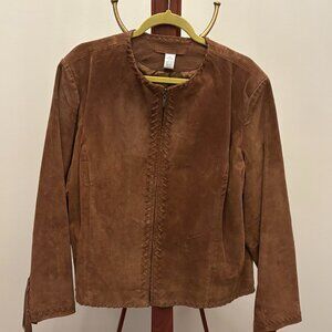 Chicos Suede Fringed jacket